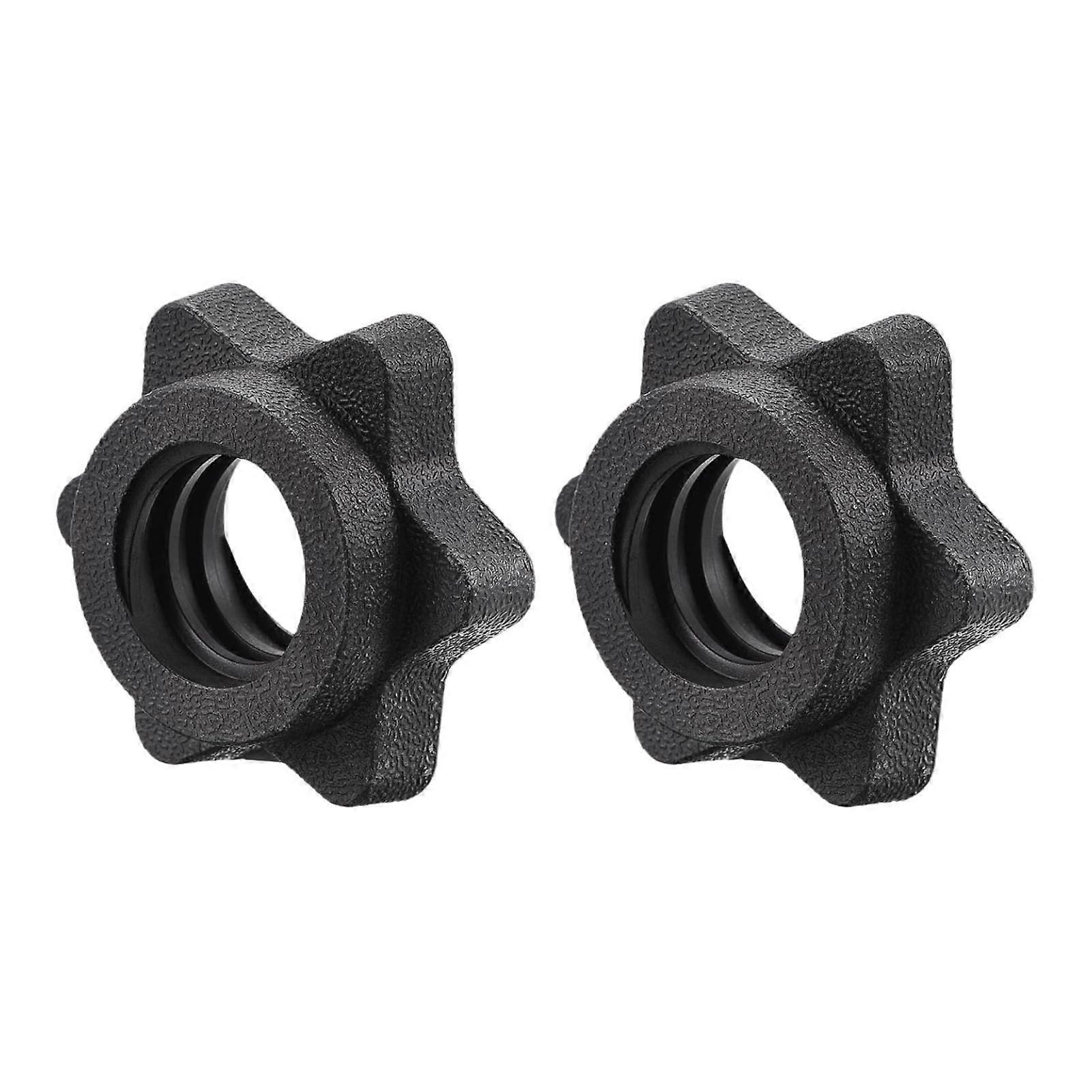 2x Barbell Collars Portable Dumbbell Screw Clamps for Fitness Indoor Outdoor Style A