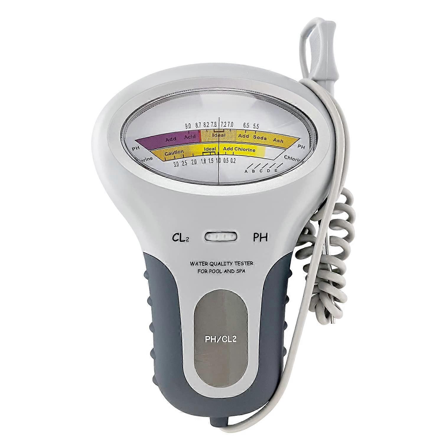 pH and Chlorine Tester, pH and Chlorine Meter, 2 in 1 Water Quality Tester for Pool, Spa, Aquarium, Pool, Drinking Water pH Chlorine Test
