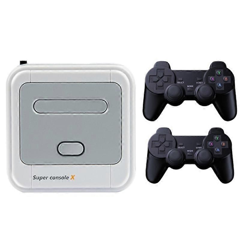 SUPER CONSOLE X 64GB Portable Game Console+2 Wireless Controller 3D 4K HD Mini Game Box for Home