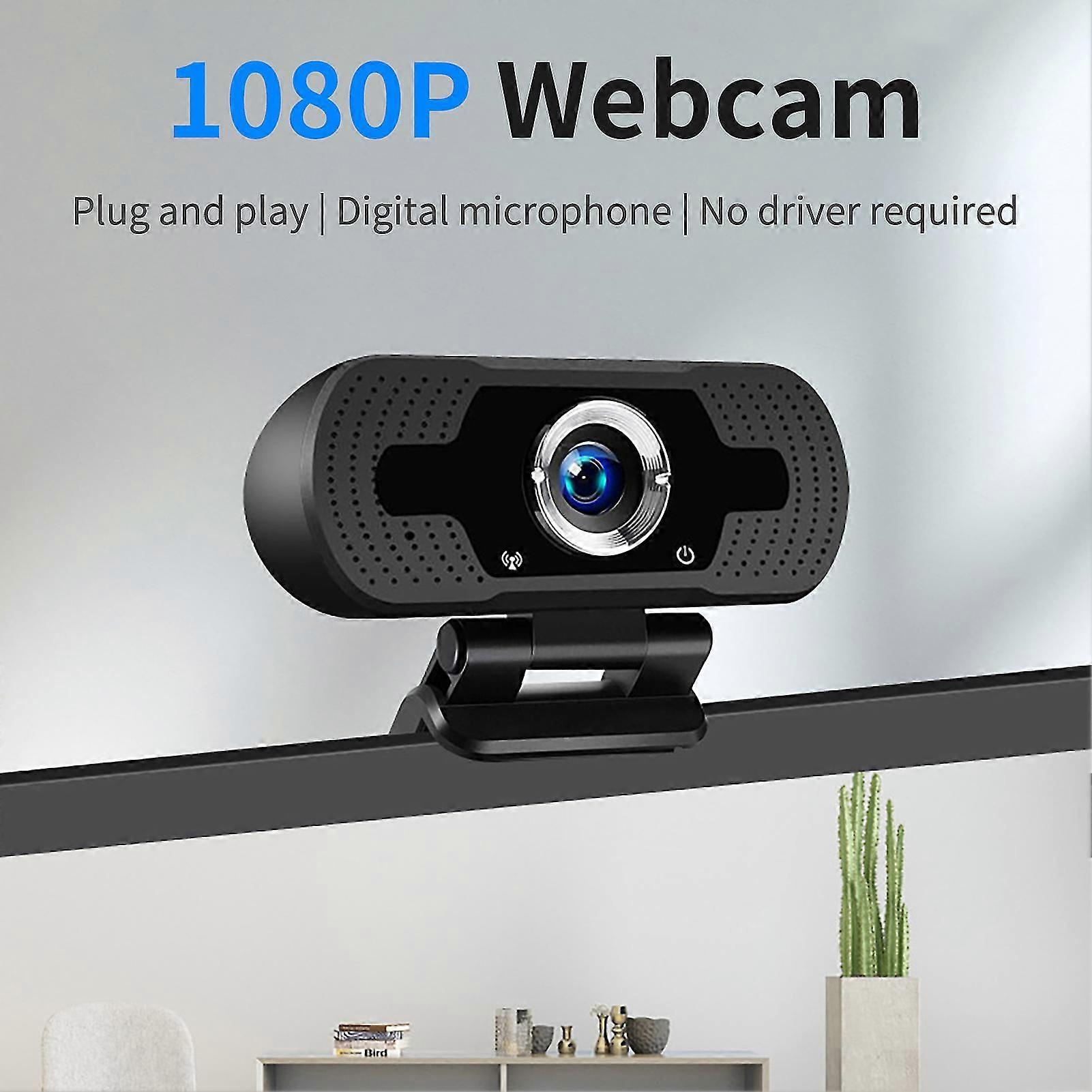 Computer Webcam High-resolution Driver-free Automatic Focus 1080P Adjustable External Digital Camera for Live Streaming