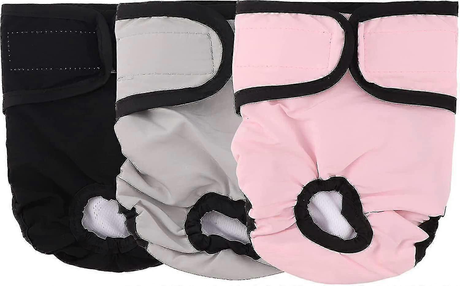 Yeniden Kullanılabilir Köpek Çocuk Bezleri, 3 Paket Yıkanabilir Köpek Bezleri Ayarlanabilir Köpek Bezleri Emici Köpek Bezleri Farklı Evcil Hayvan Türleri İçin Fizyolojik Bebek Bezi Pantolonları D