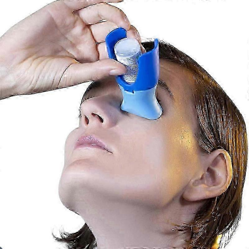 Eyedrop Bottle Dispenser, Portable Eye Drop Applicator, Reusable Eye Drop Guide Aid for Seniors and