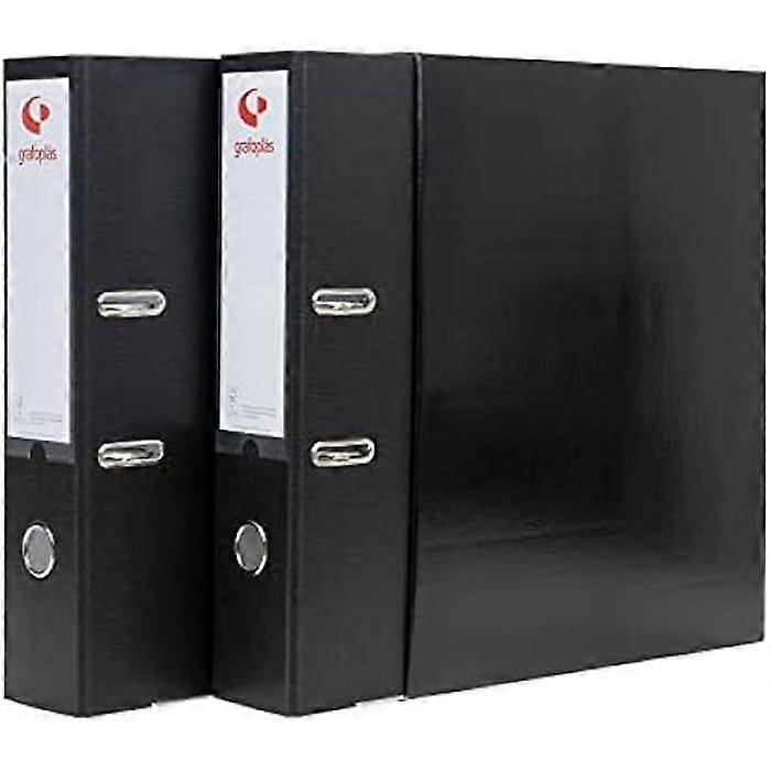 Lever arch file - GRAFOPLÁS - Grafcolor-Module 2 - Cardboard cover - Spine 65 mm - Black