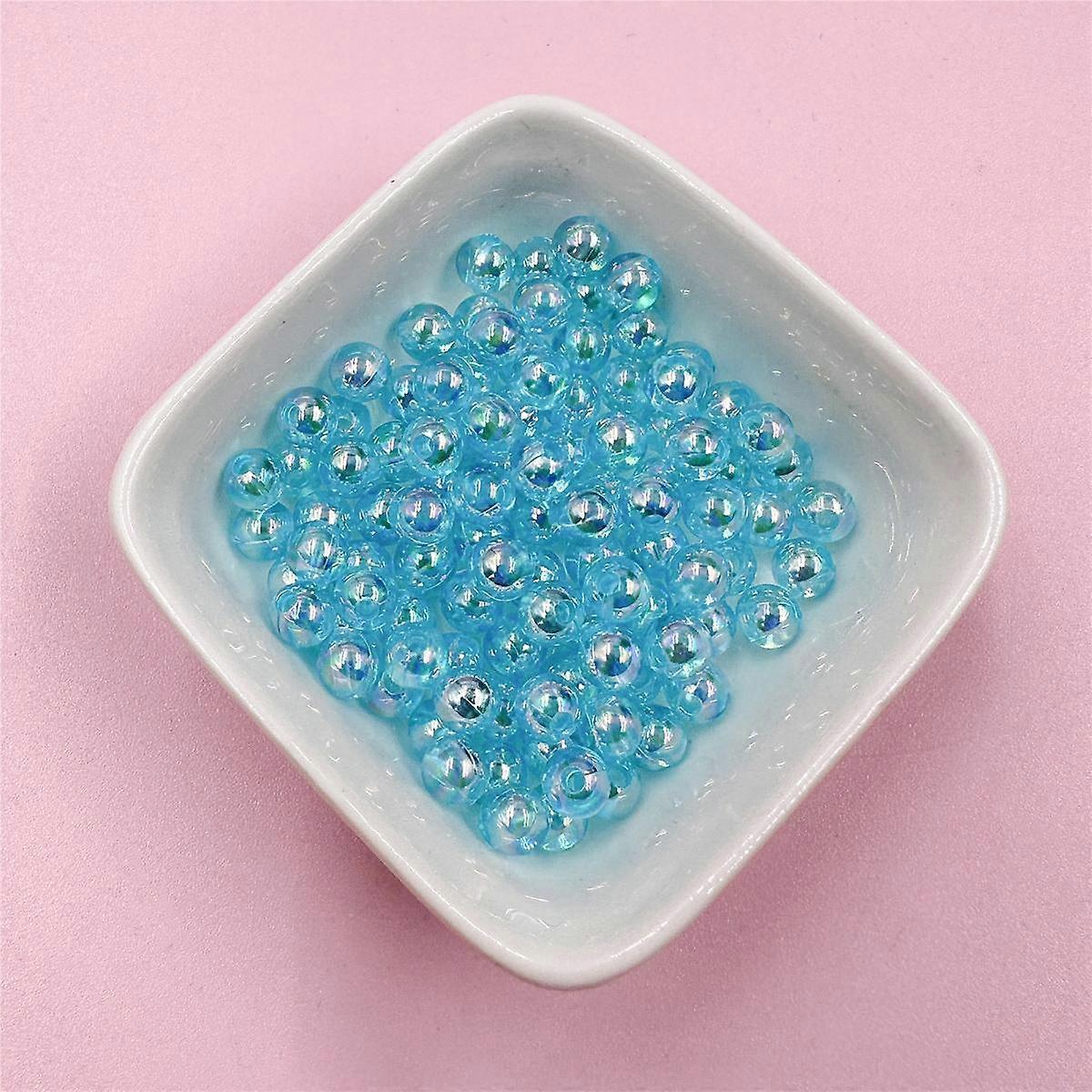 40-200Pcs 4 6 8mm DIY For AB Color Jewelry Making Loose Beads Necklace Bracelet Pendant