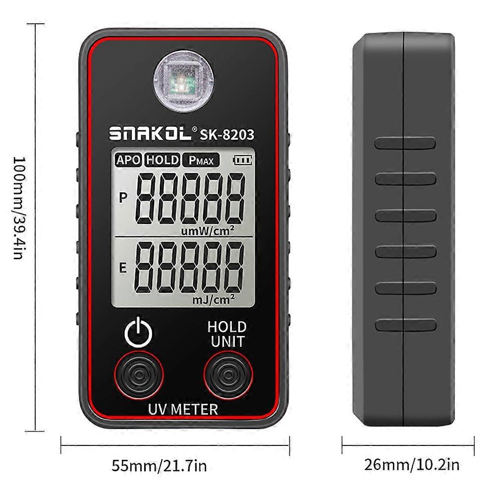High Precise Ultraviolet Illuminometer Portable Illuminance Meter Handheld Illumination Test Meter L
