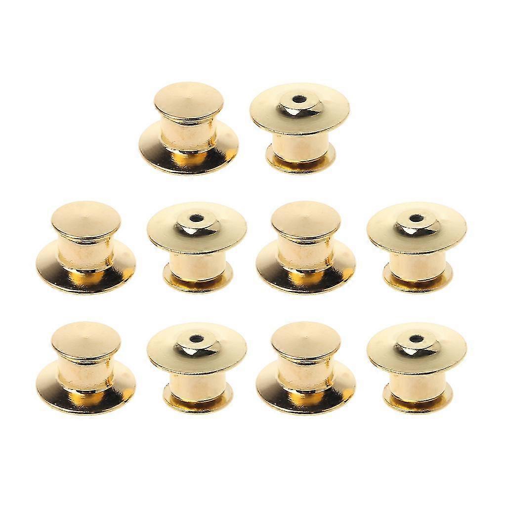 10 Pieces Metal Locking Pin Backs Useful Badge Insignia Pin Backs Replacement