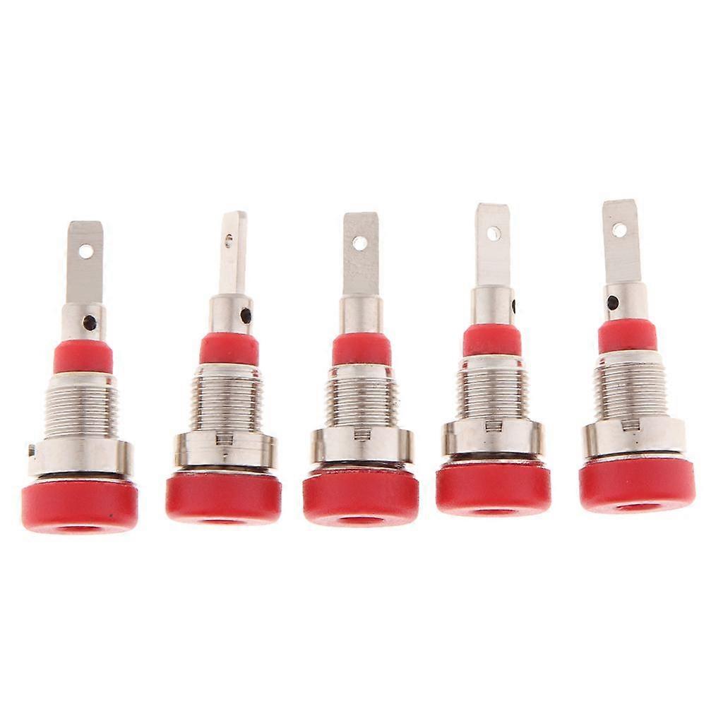 5Pcs 2mm Plated Binding Post Banana Socket Plug