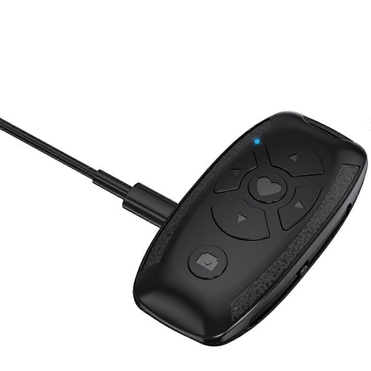 Rechargeable Bluetooth Remote Control Wireless Controller Camera Stick Shutter Release for Phones E-Book Page Turn A