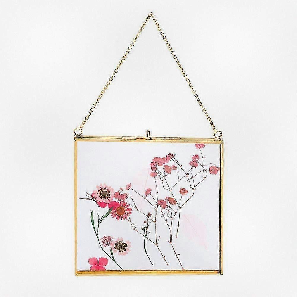 Pressed Flower Glass Wall Display - Photo Frame for Cards, Posters, and Certificates