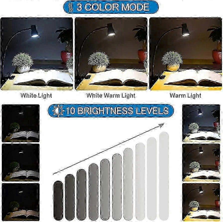 pcs. dimmable LED reading lamp/clamp lamp