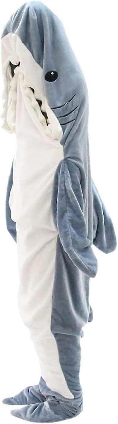 Shark Blanket Mikina Žraločí deka Super Soft Útulný flanelový mikina Žralok Spací pytel Žralok Onesie Deka Shark Tail Wearable Fleece Throw Blanket Sha