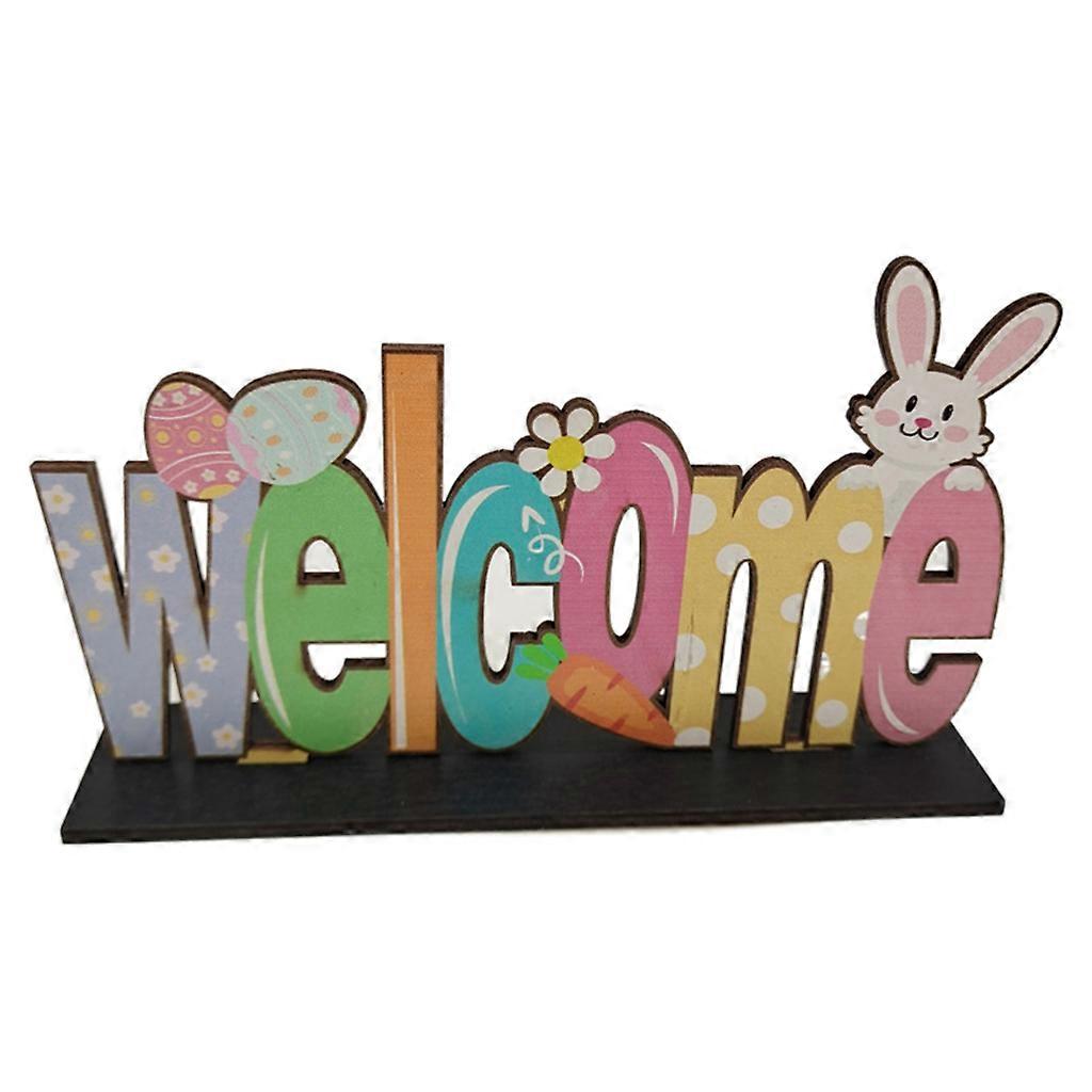 Rabbit Egg Carrot Centerpiece Bookshelf Easter Ornaments Desktop for Home Desk Office Study Room Decorations
