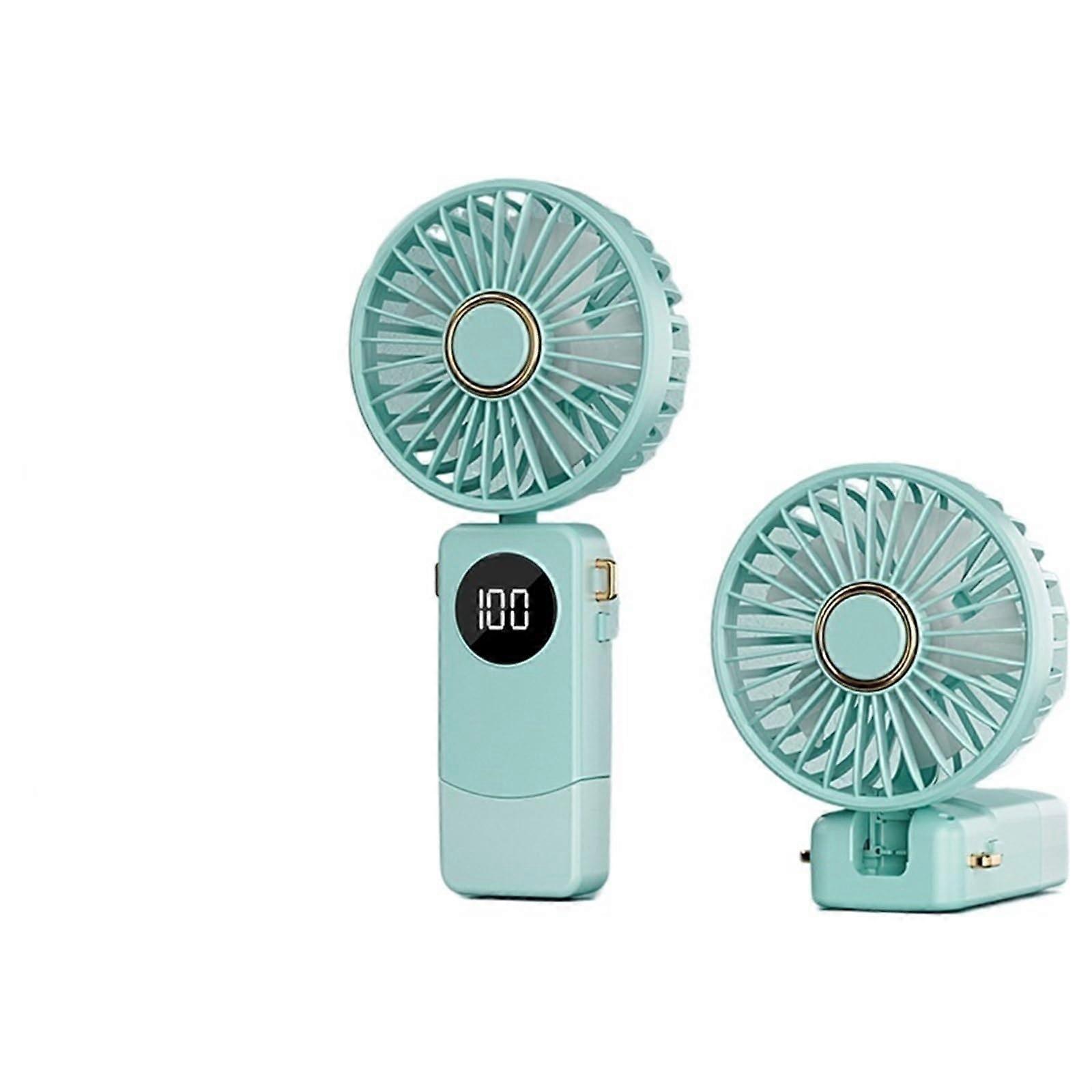 Handheld Fan Mini Portable Foldable USB Charging Pocket Fan for Students, Small Desktop Size, Lightweight Design