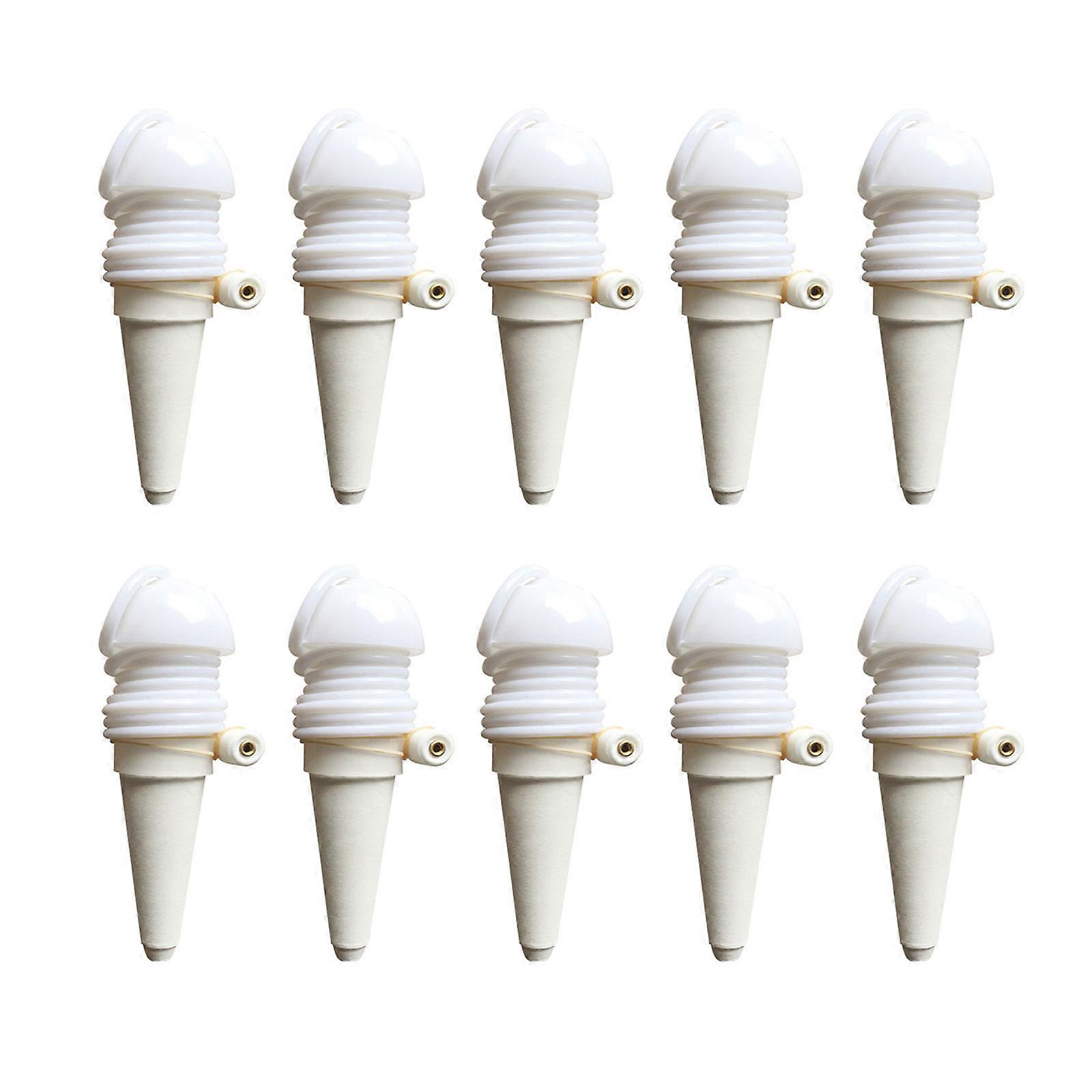 10pcs Automatic Plant Self Watering Stakes for Effortless Plant Watering Convenient and Efficient Self Watering  White