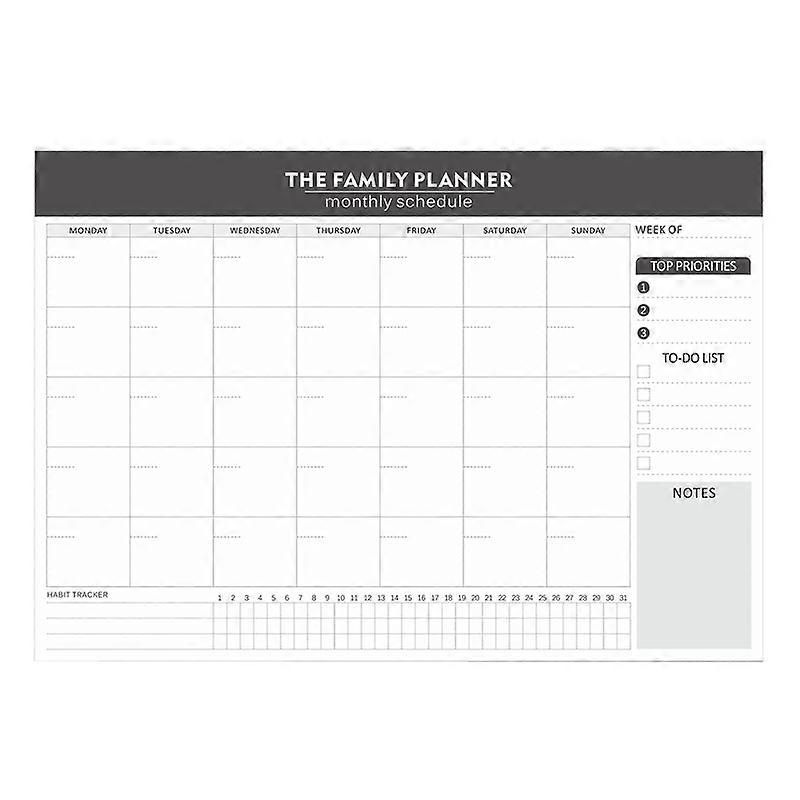 Tear-Off English Notebook Time Management Handbook Student Weekly Planner