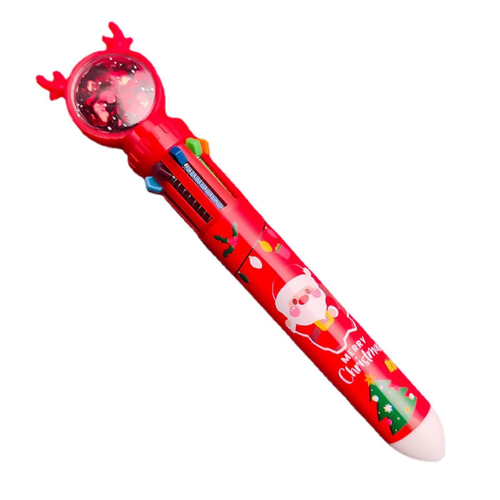 Christmas Retractable Ballpoint Pen Lightweight Durable Practical Pen