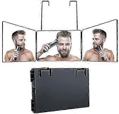 Trifold Mirror for Hair Cutting with Adjustable Size
