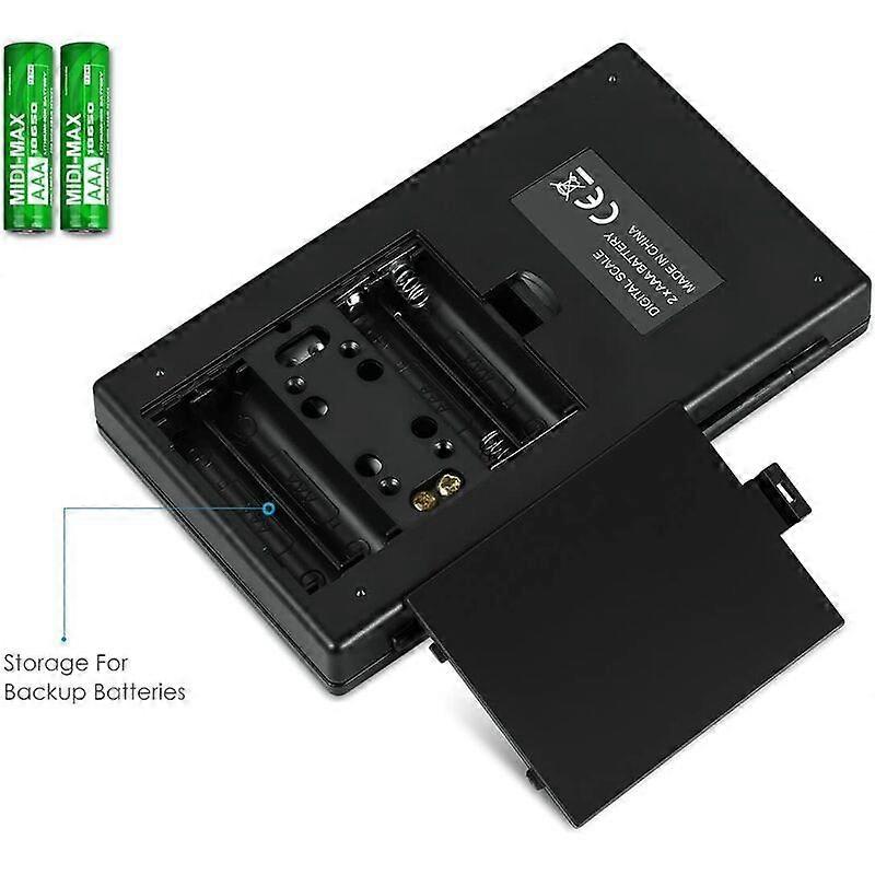 High precision electronic pocket scale (black 1000g/0.1g)