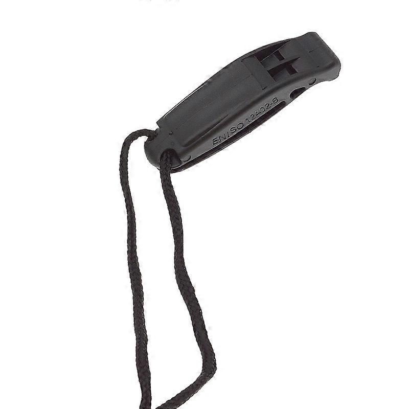 Dual-Frequency Outdoor Survival Whistle With Built-In Lanyard