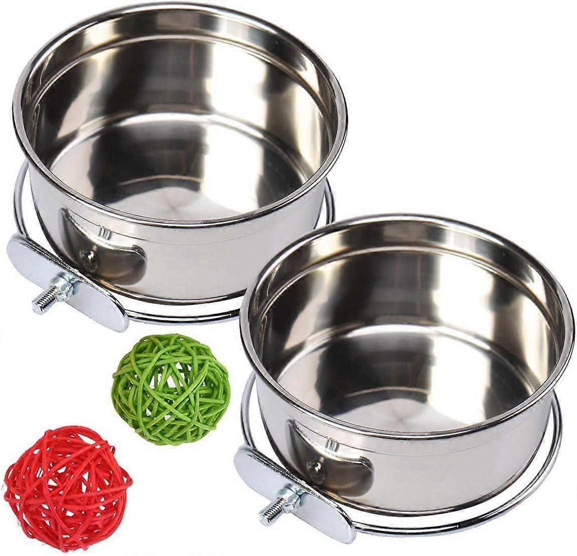 バードボウルオウムフィーダーケージ用バードフィーダー-2個