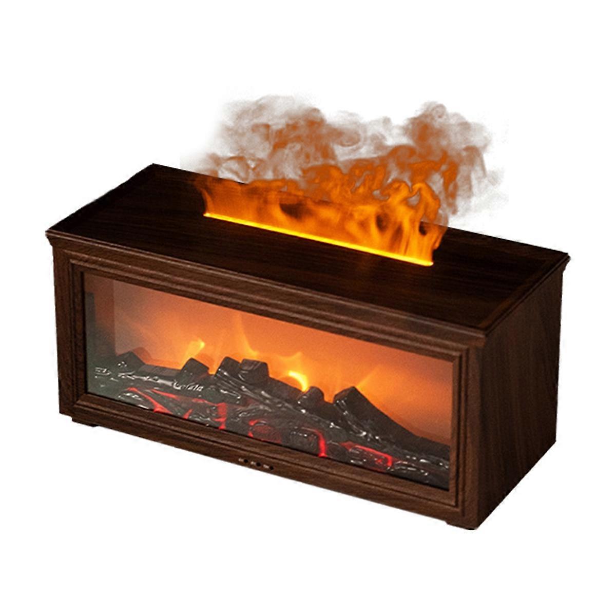 Aromatherapy Diffuser Simulation Fireplace with Dynamic Flame Effect Colorful Aromatherapy Diffuser for Home & Office B