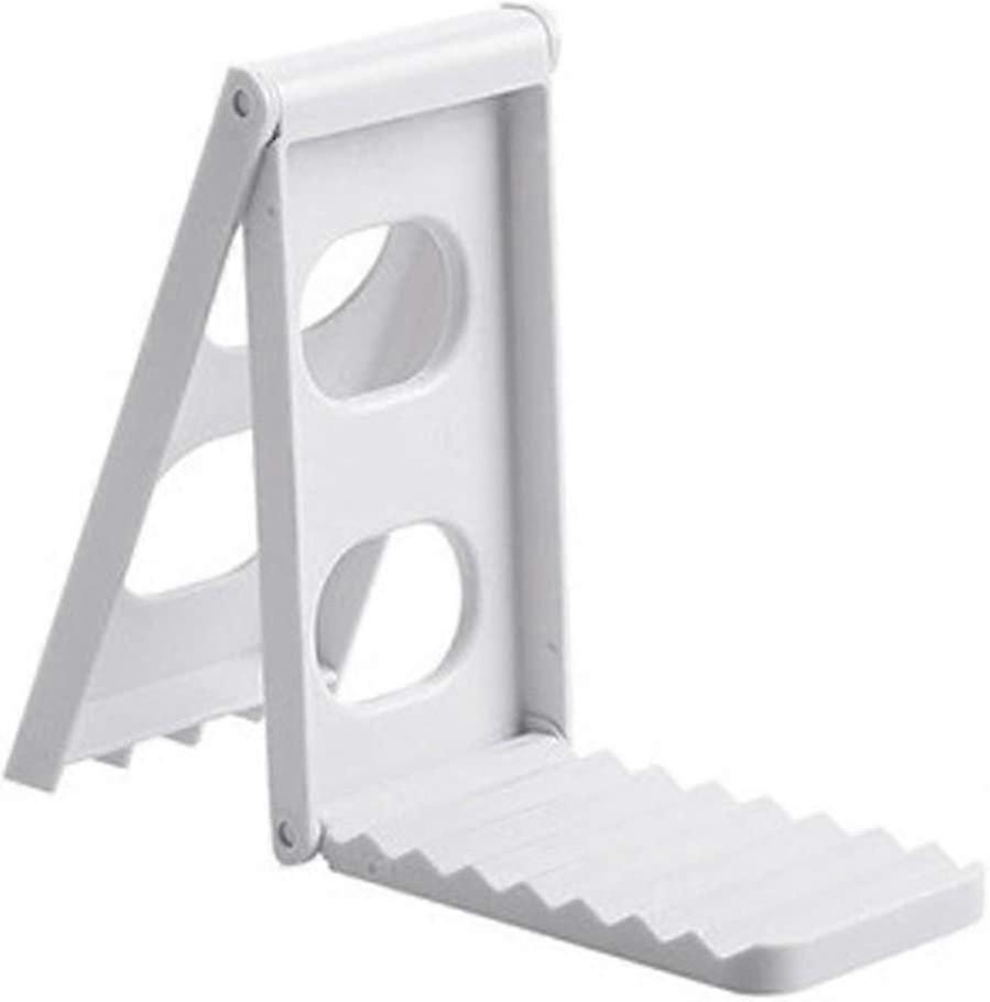 Foldable Spoon for Easy Storage, Non-Slip Base, Pot Lid Holder (White)