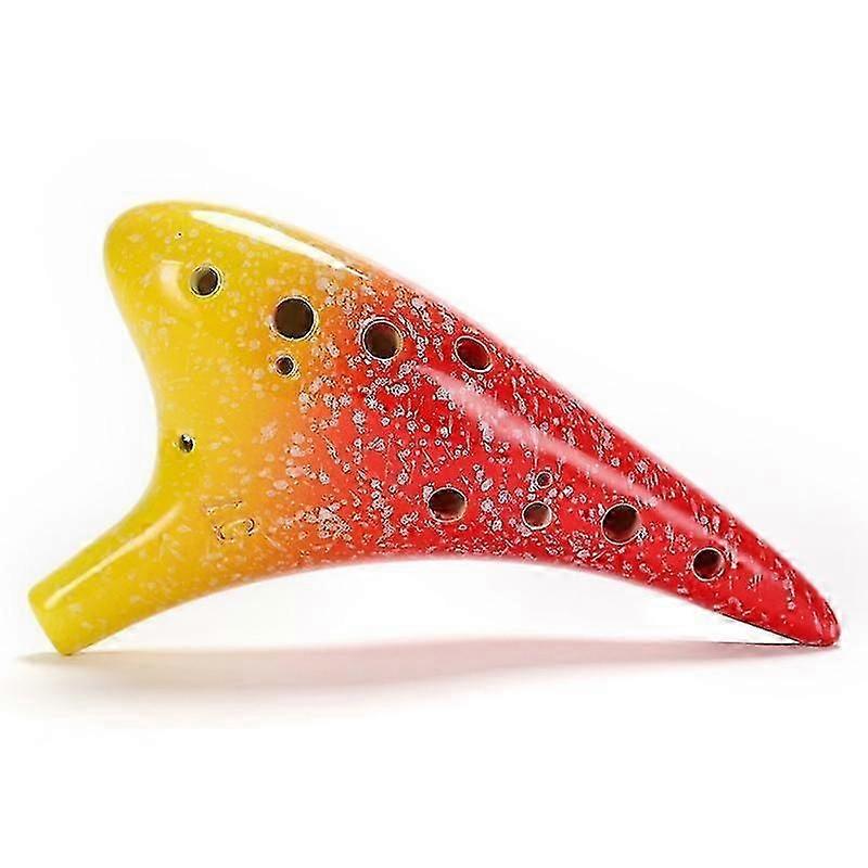 12 Hole New Ocarina Ceramic Alto C Flute Musical Instrument Gift