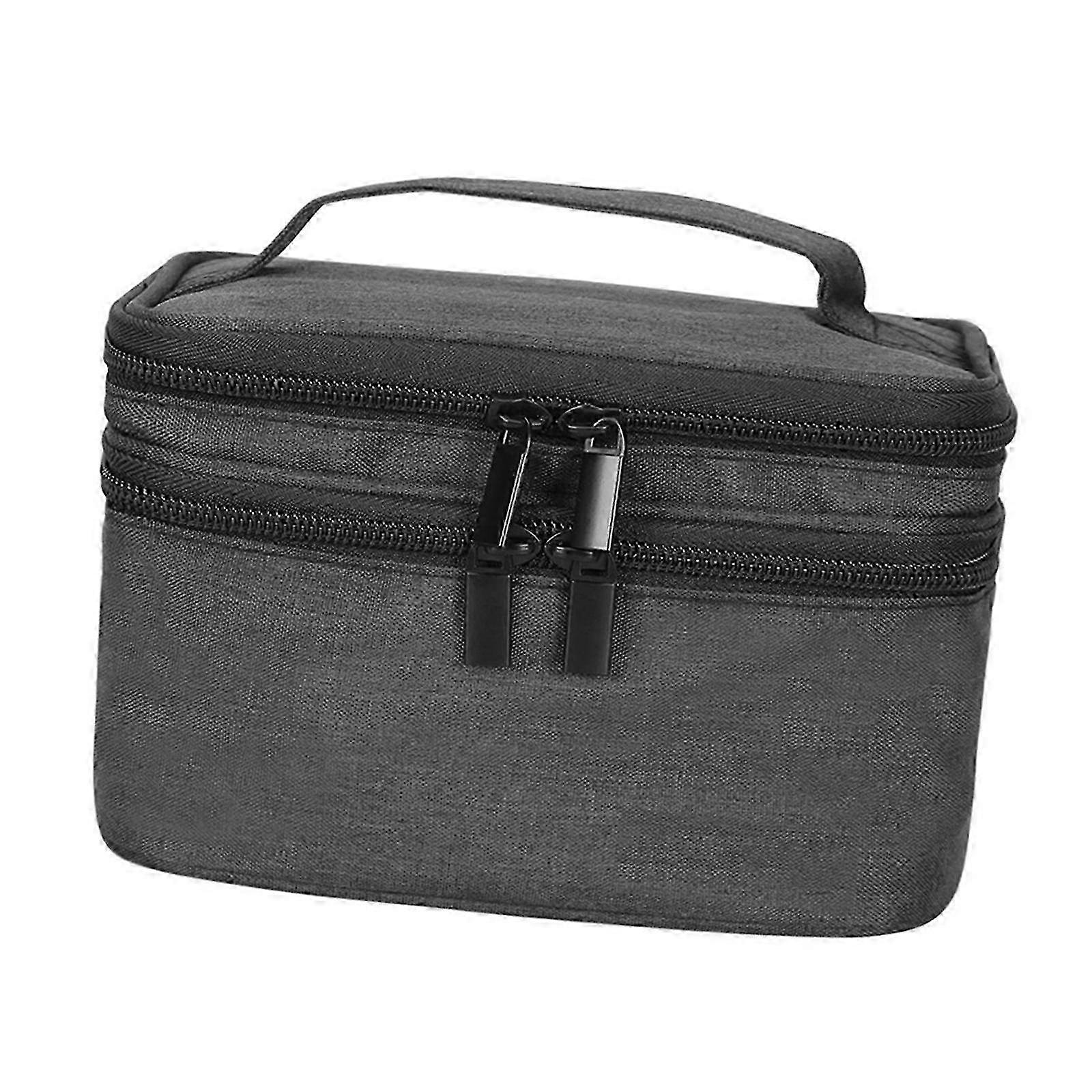 30 Bottle (5ml-15ml) Essential Oil Travel Case Organizer, Double-Layer Storage with Accessories Compartment Portable Carrying Box