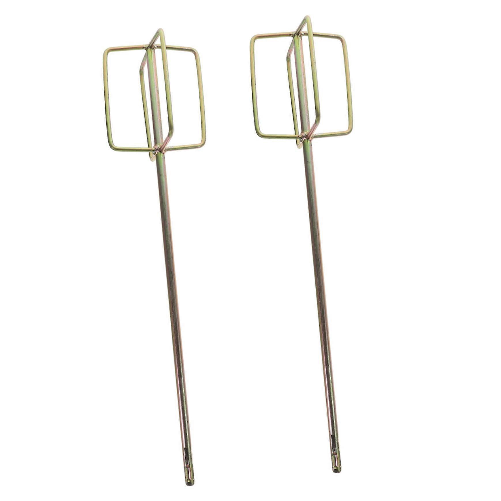 2 Pcs Paint Stir for Drill Concrete Mixing Auger Drill Grout Mixer for Tile Tiller Attachment Electric Tool Accessories Alloy Mix Rods