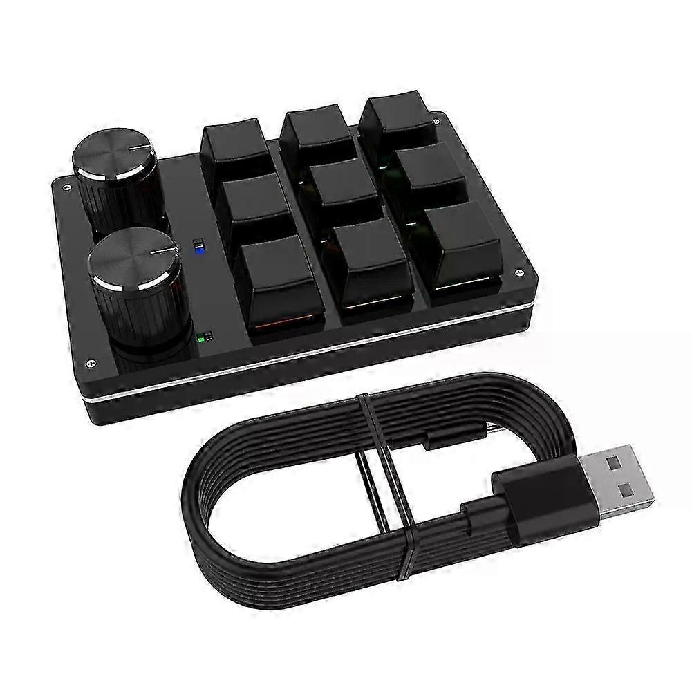 Bluetooth Keys Mechanical Keyboard Volume Knob Programming Macro Gaming Photoshop Keypad Mini Gaming Keyboard USB Custom 9