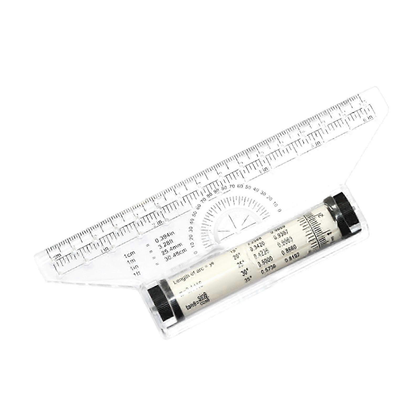 Measuring Rolling Ruler 6 inch Multifunctional for Math Measurements Artists