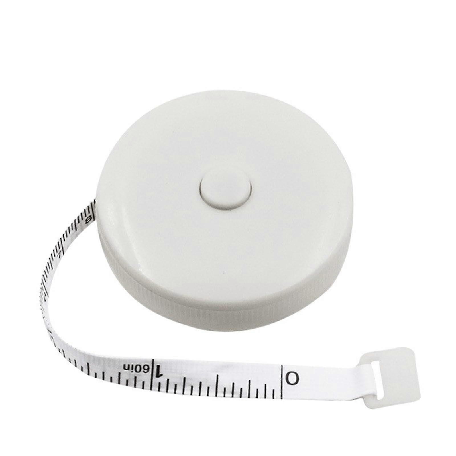 Tape Measure 150cm for Clothing Sizes, Portable Sewing Tool, White Flexible Measuring Tape for Tailoring and DIY Projects