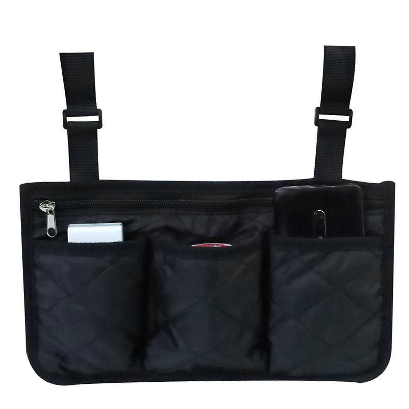 Multifunctional Waterproof Wheelchair Side Storage Bag for Walkers, Rollator, for Butterfly Scooter