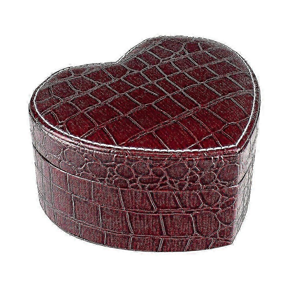 Caixa de joias em forma de coração - Borgonha