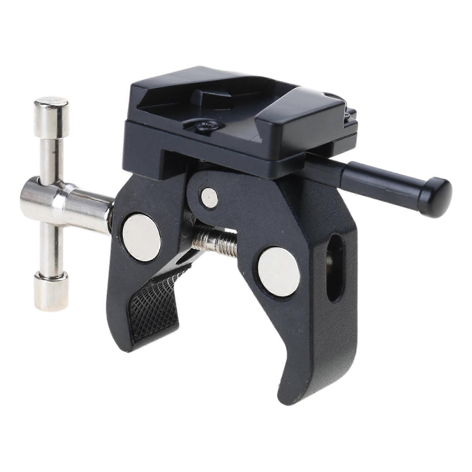 Adjustable V Clamp with Metal Handle and Pliers for Light Stands, Tables, Tripods