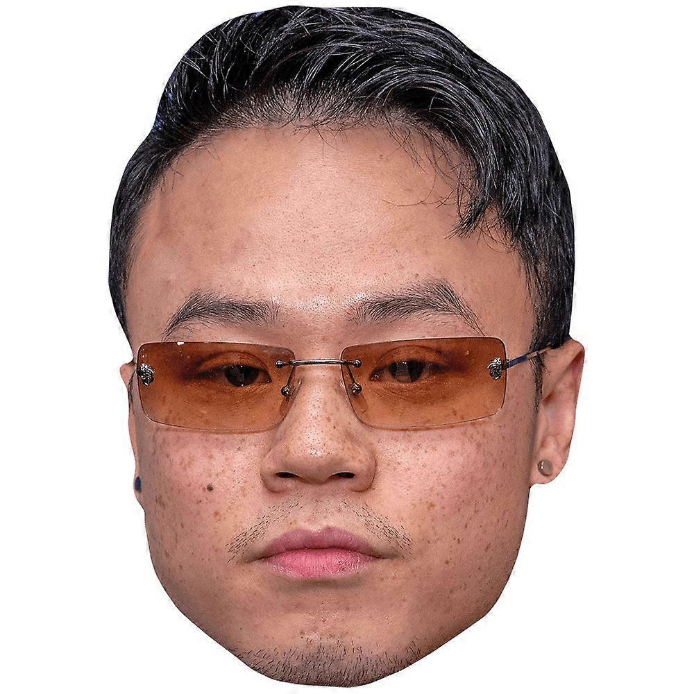 Ricky He (Glasses) Celebrity Mask, Flat Card Face