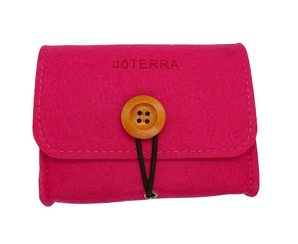 ポータブルエッセンシャルオイルトラベルケース - ローズレッド