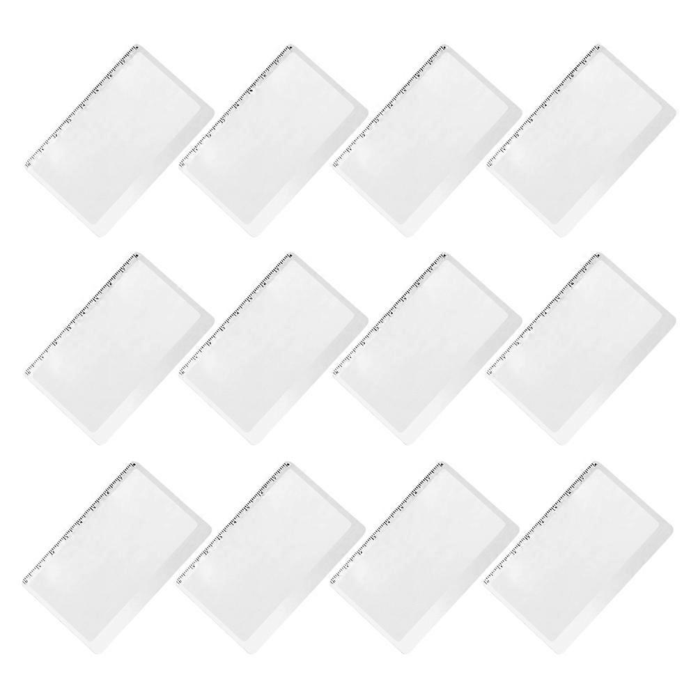 Here's a polished and professional product description for the **"12pcs Portable Bookmark Magnifier With Ruler Design"**:

 

### **12PCS Portable