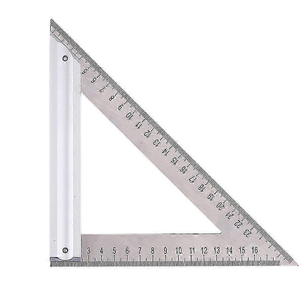 Triangle Ruler Protractor - Metal Angle Measuring Tool 180mm