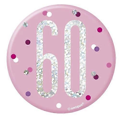 Unique Party Number 60th Birthday Badge