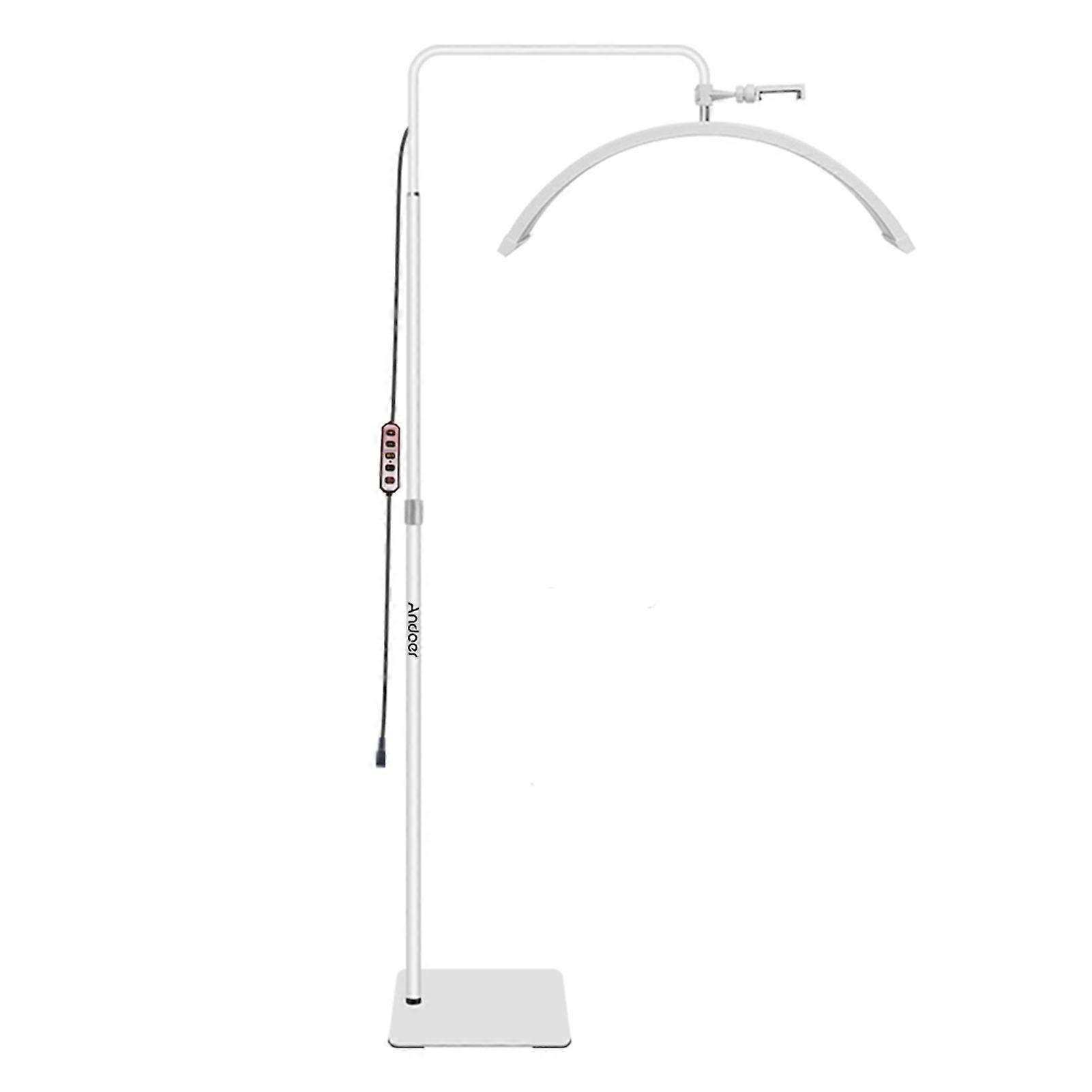 LED Video Light for Phone: Half-Moon Fill Light with Adjustable Stand & Remote Control