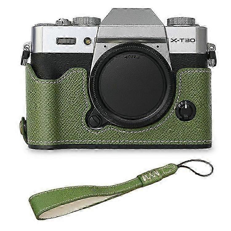 Compatible For Fujifilm Xt10 / Xt20 / Xt30 / Xt30 Ii Pu Camera Case Bottom Half-body Protective Case With Hand Grip