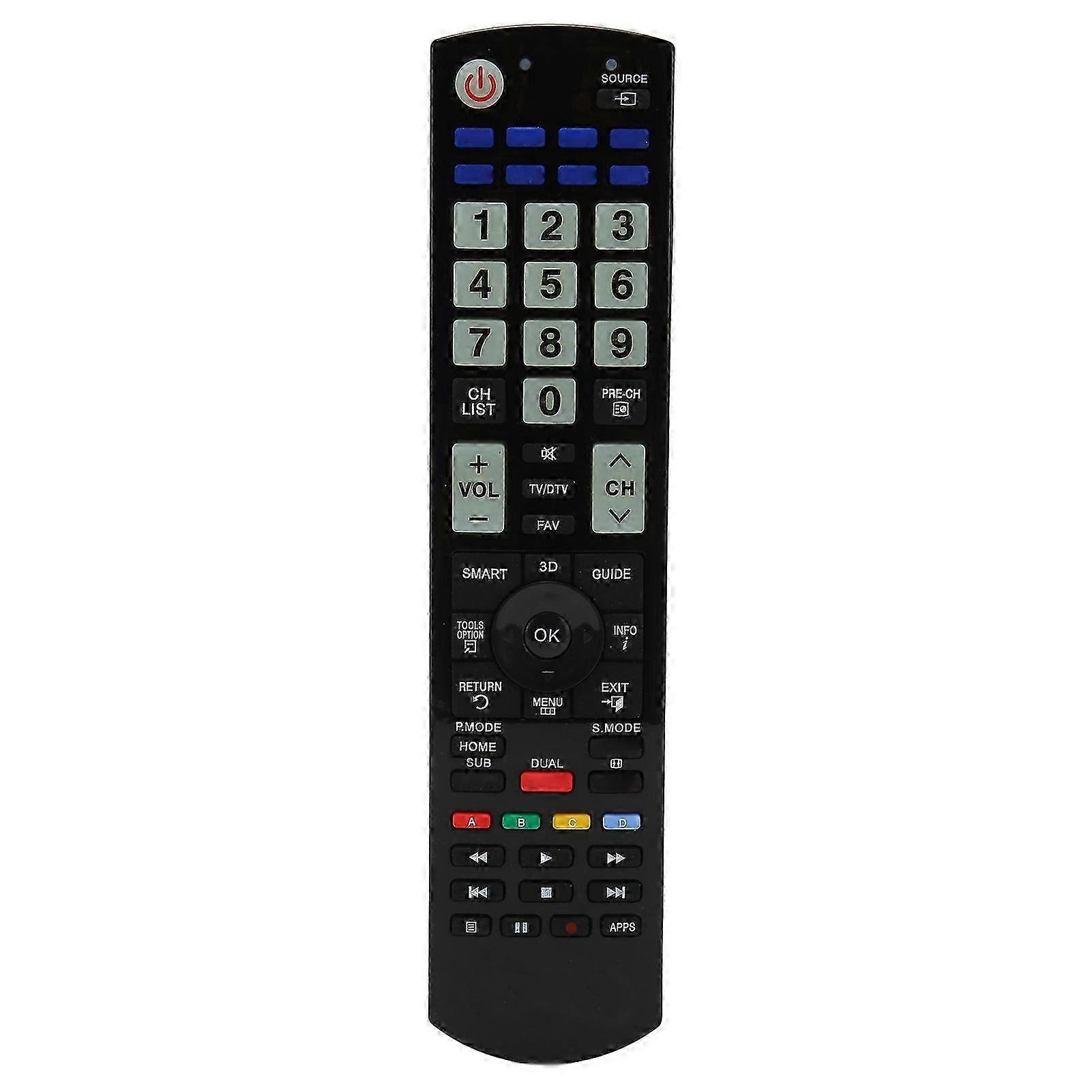 Universal TV Remote Control Ergonomic Lightweight Sensitive Buttons Long