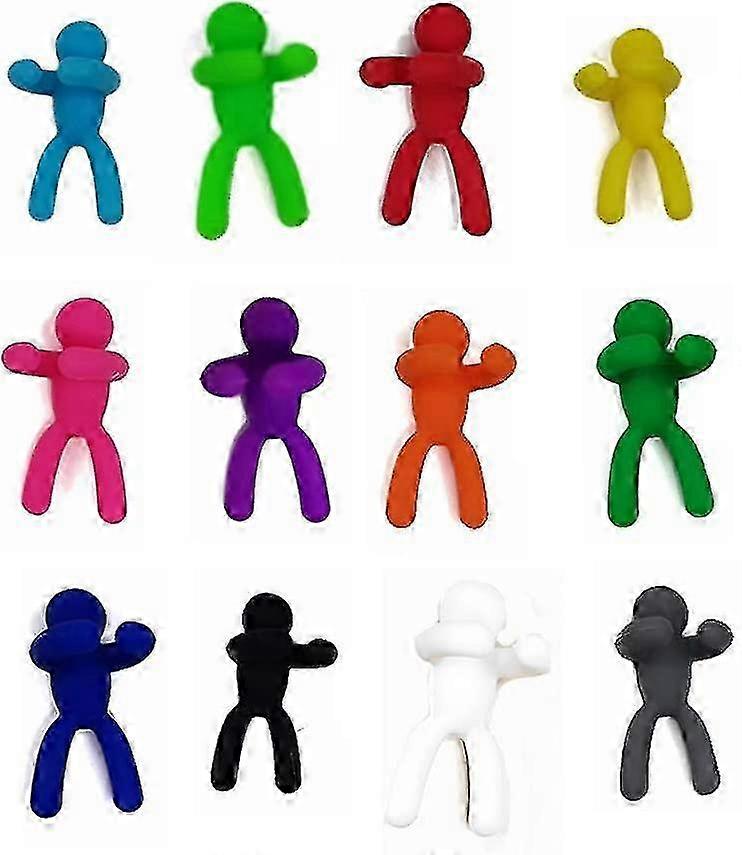 Färgglatt återanvändbart vinglas Mark 12 för identifiering - kreativ inredning