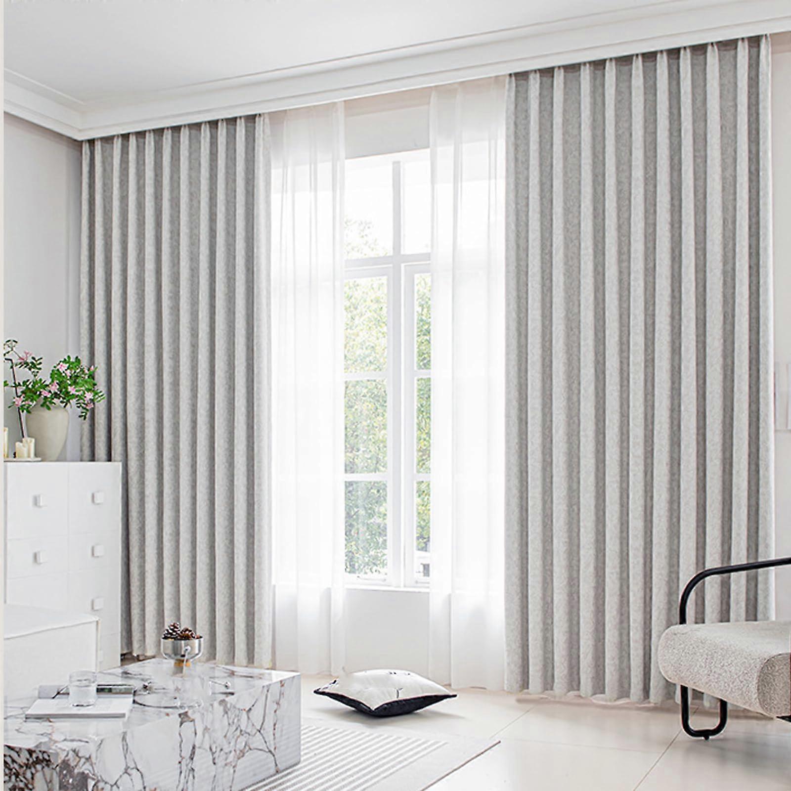 Blackout Curtains Thermal Insulated Noise Reducing Energy Efficient Privacy Grey 100x270 Cm 1 Piece
