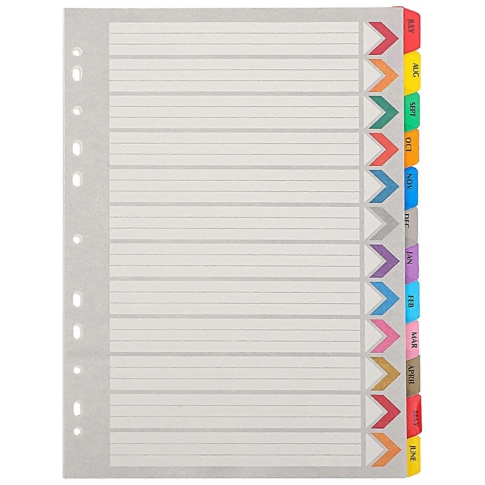 A5 Notebook Dividers, Streamlining with Clear Labels