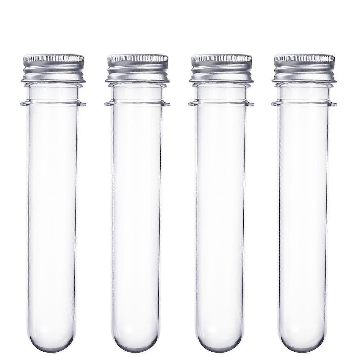 14 PCS 40ml Clear Plastic Test Tubes with Caps Multi-function Separation Bottles Candy Cosmetic Travel Lotion Containers Tubes