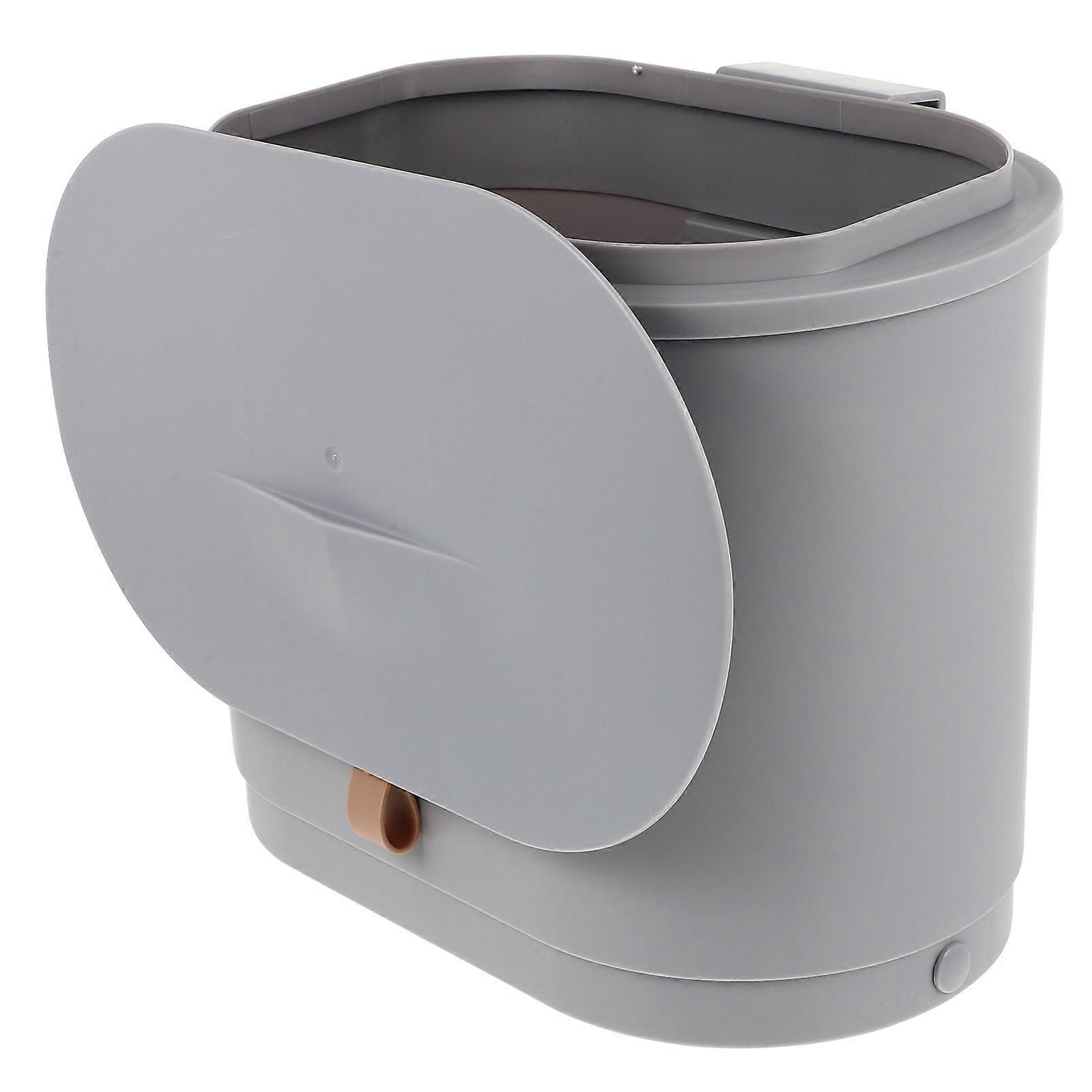 Kitchen Bin Wall Mounted Garbage Can Household Item Space Saving Odor Locking PP Material 1Pcs