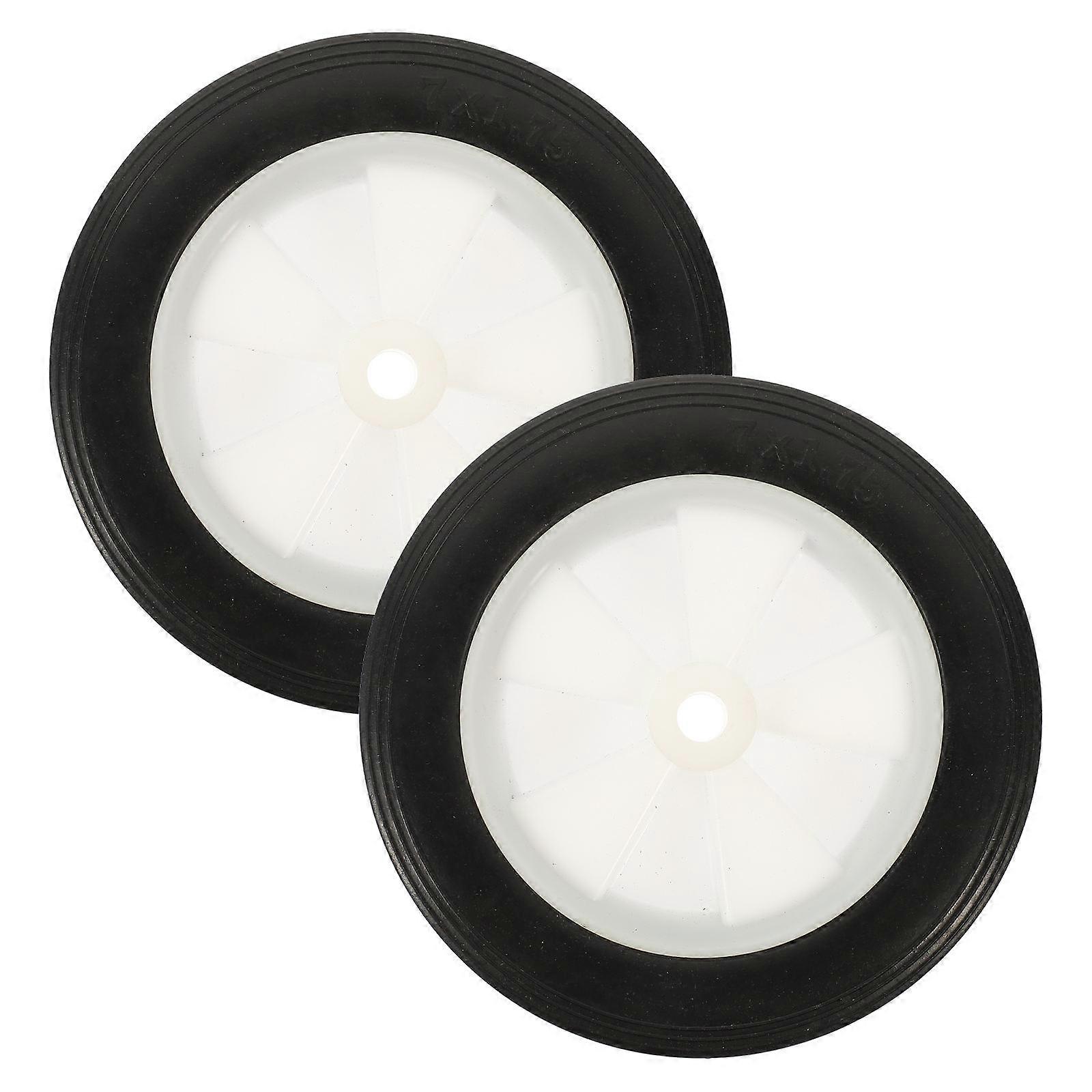 Garden Equipment Wheel Casters High Load Capacity 7 Inches Rubber Flexible Rotation 2Pcs