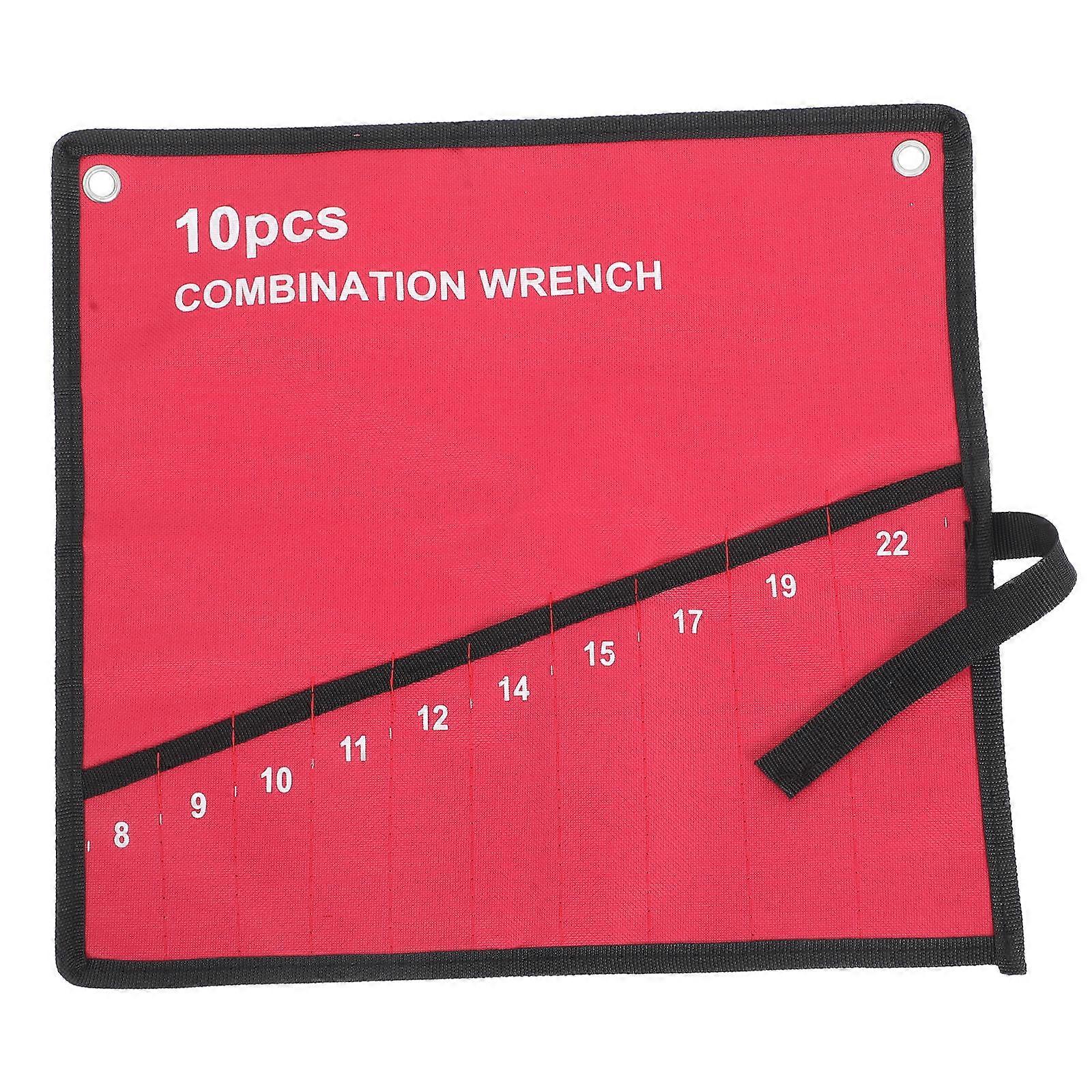 Canvas Tool Pouch Wrench Bag Roll Up Design Hardware Tools Easy Access 1Pcs